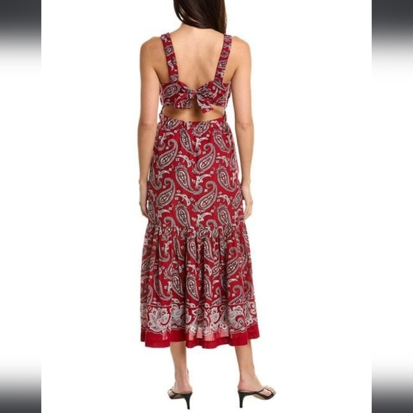 Sea New York Theodora Red Apron Dress US 6 - Picture 12 of 13